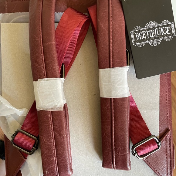 Loungefly Beetlejuice Handbook For The Recently Deceased Pin Trader Backpack - Picture 7 of 7